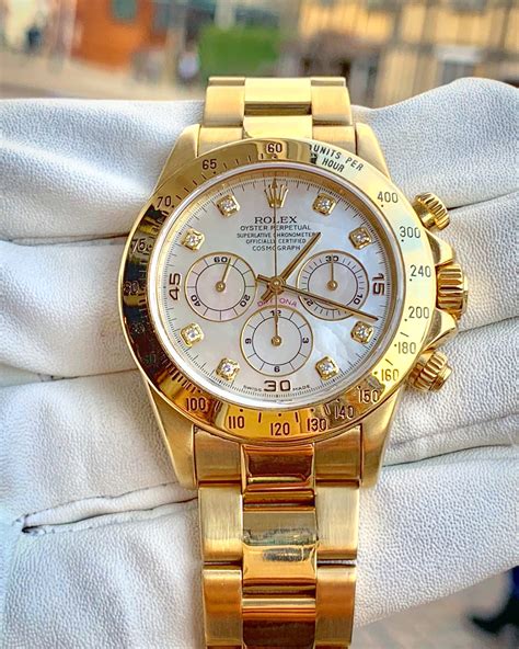 rolex daytona voll gold|rolex gold daytona watches for sale.